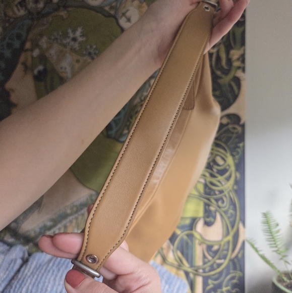 Vintage Coach Camel Colored Leather Legacy West Zoe Hobo Shoulder Bag - Picture 6 of 10